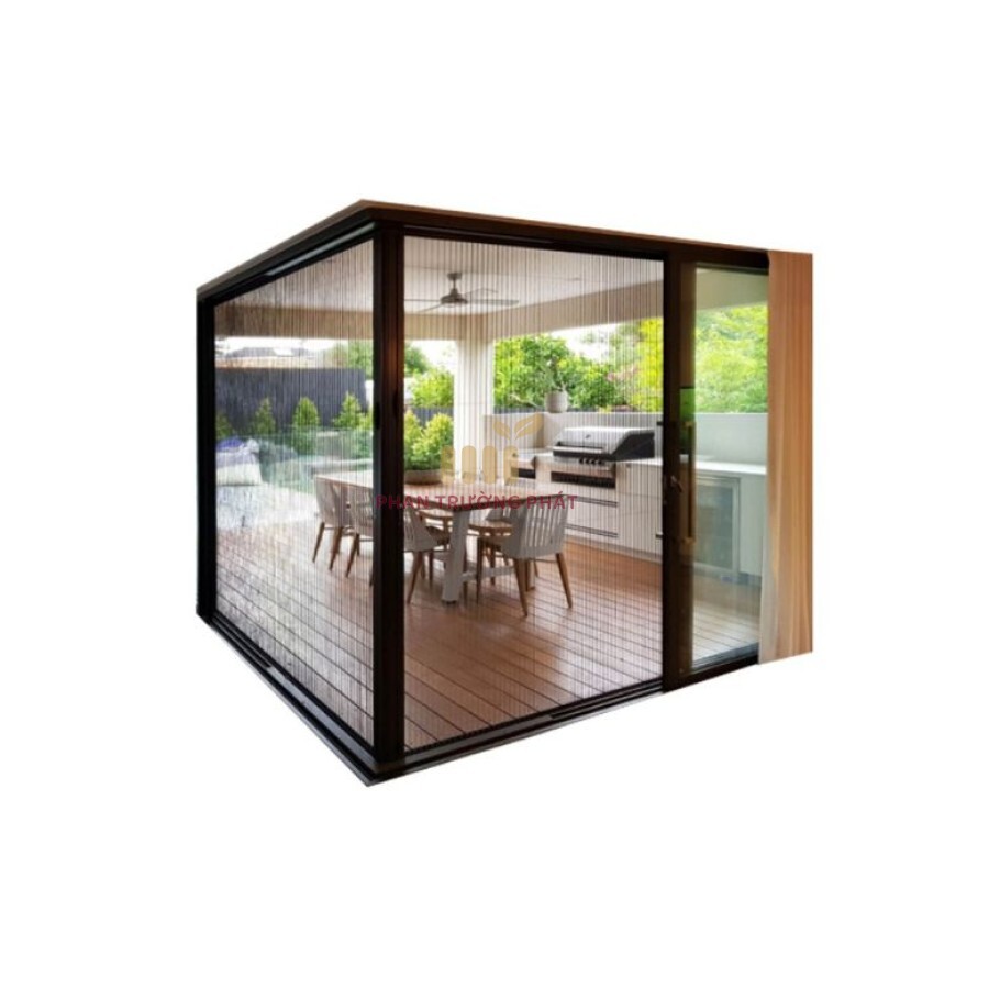 Cửa Lưới Chống Muỗi Xích Không Ray Ghép Cánh SC40-GC