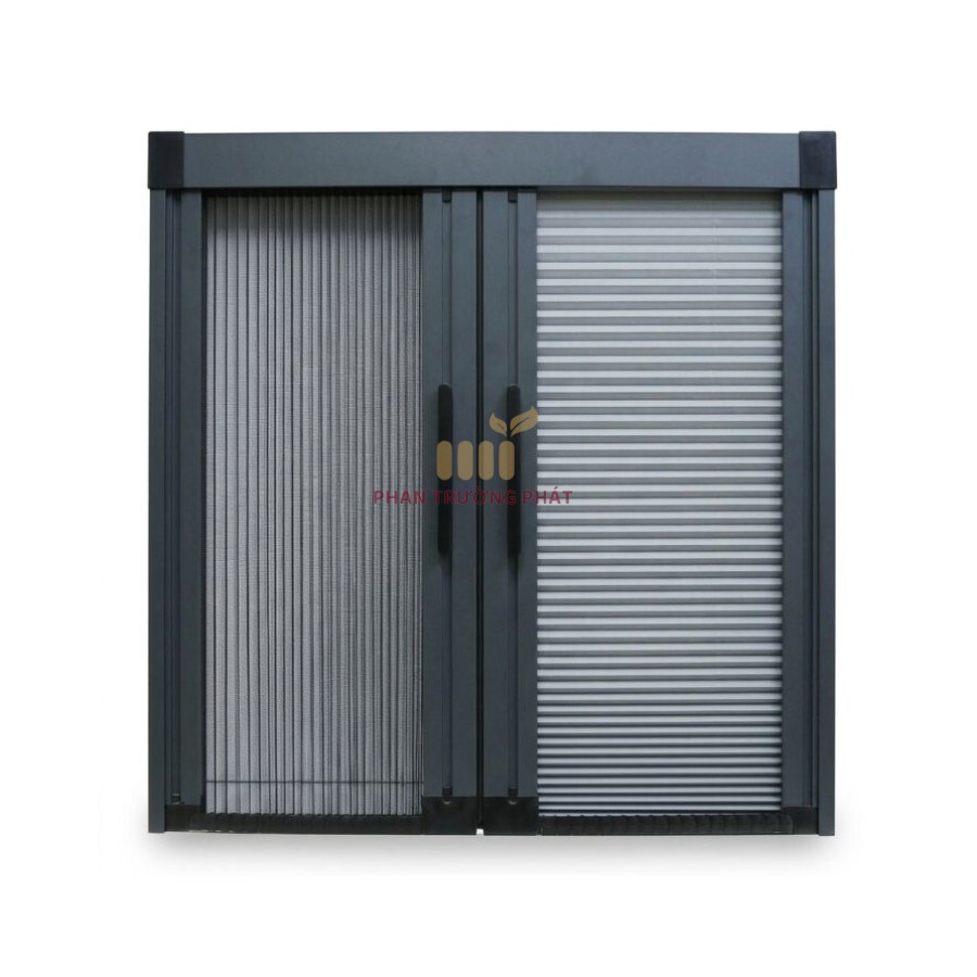 Cửa Lưới Xếp Kết Hợp Màn Rèm Tổ Ong