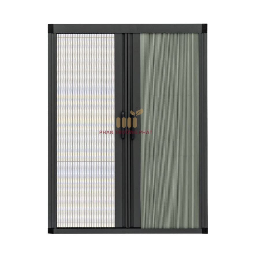 Cửa sổ có ray rèm tổ ong kết hợp cửa lưới chống muỗi hệ 30 [SILVER]