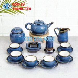 Noi ban bo am chen men hoa bien Bat Trang dang cap sang trong 1