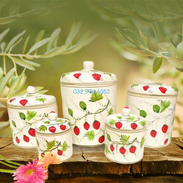 Vại Muối Dưa Cà Men Trắng