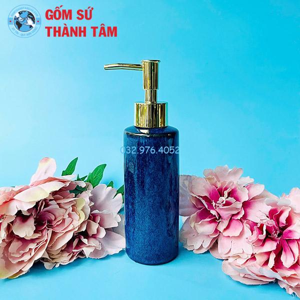 Bình đựng dầu gội sữa tắm dáng trụ cao