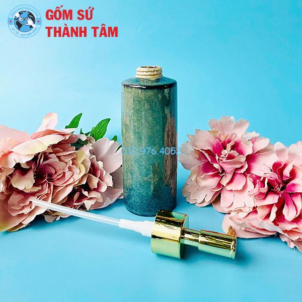 Bình đựng dầu gội sữa tắm dáng trụ cao