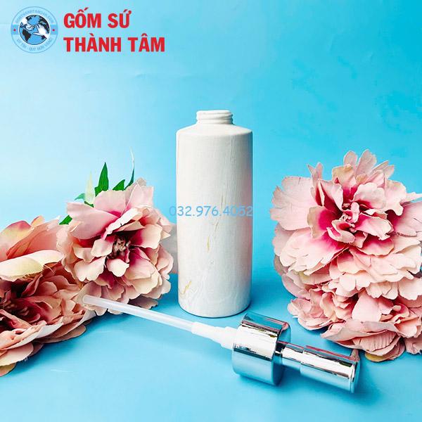 Bình đựng dầu gội sữa tắm dáng trụ cao