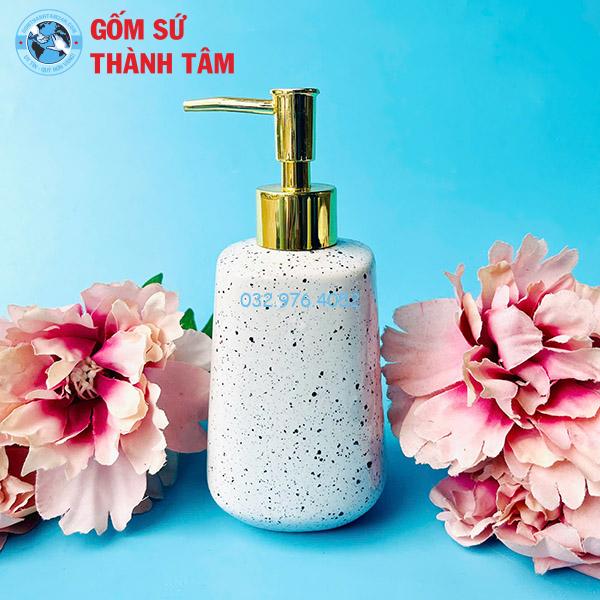 Bình đựng sữa tắm khách sạn dáng trụ