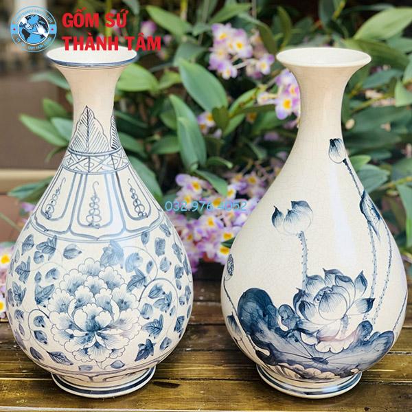 Bình hoa men rạn đa dạng mẫu mã
