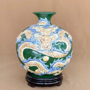 Bình hút lộc đắp nổi long vương 2025