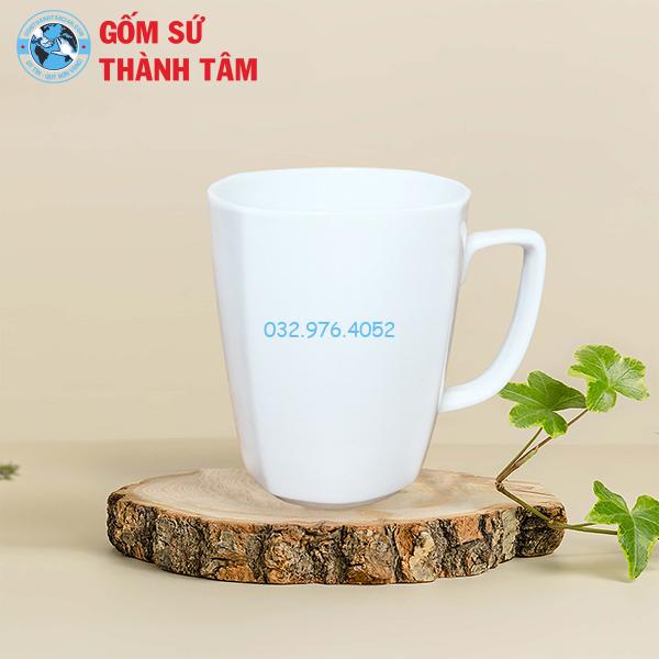 Cốc Sứ Trắng Không Nắp 350 – 400ML