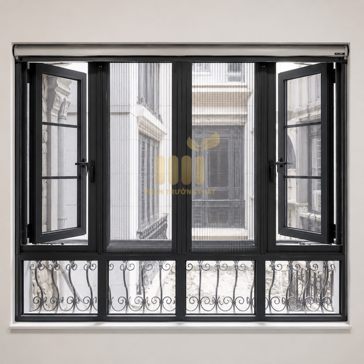 Cửa Lưới Chống Muỗi Xếp 2 Cánh Cửa Sổ