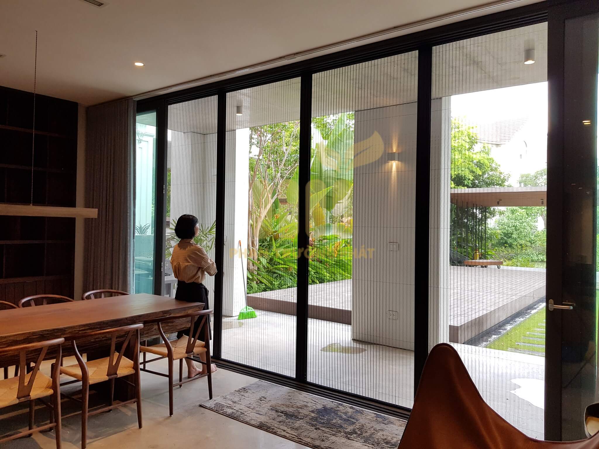 Cửa Lưới Chống Muỗi Xếp 2 Cánh Cửa Đi