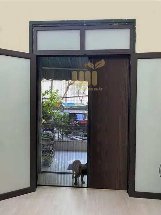 Cửa Lưới Xếp Kết Hợp Màn Rèm Tổ Ong
