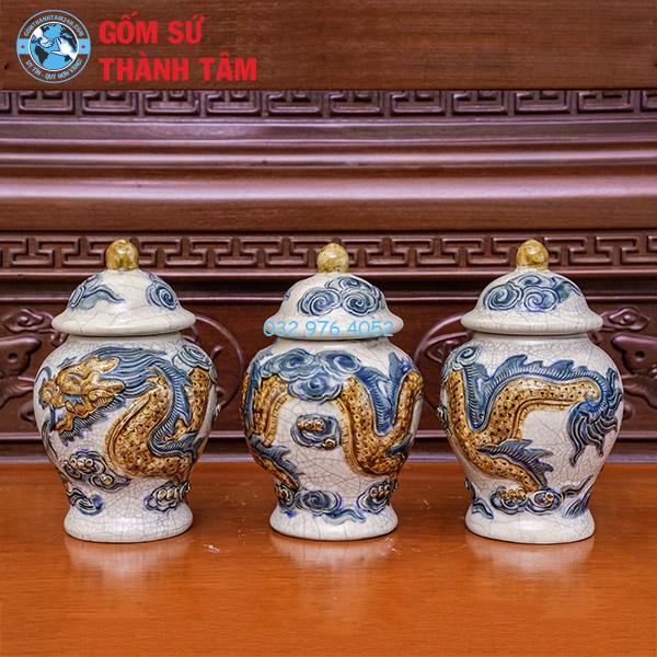 Đồ thờ men rạn rời rồng choé