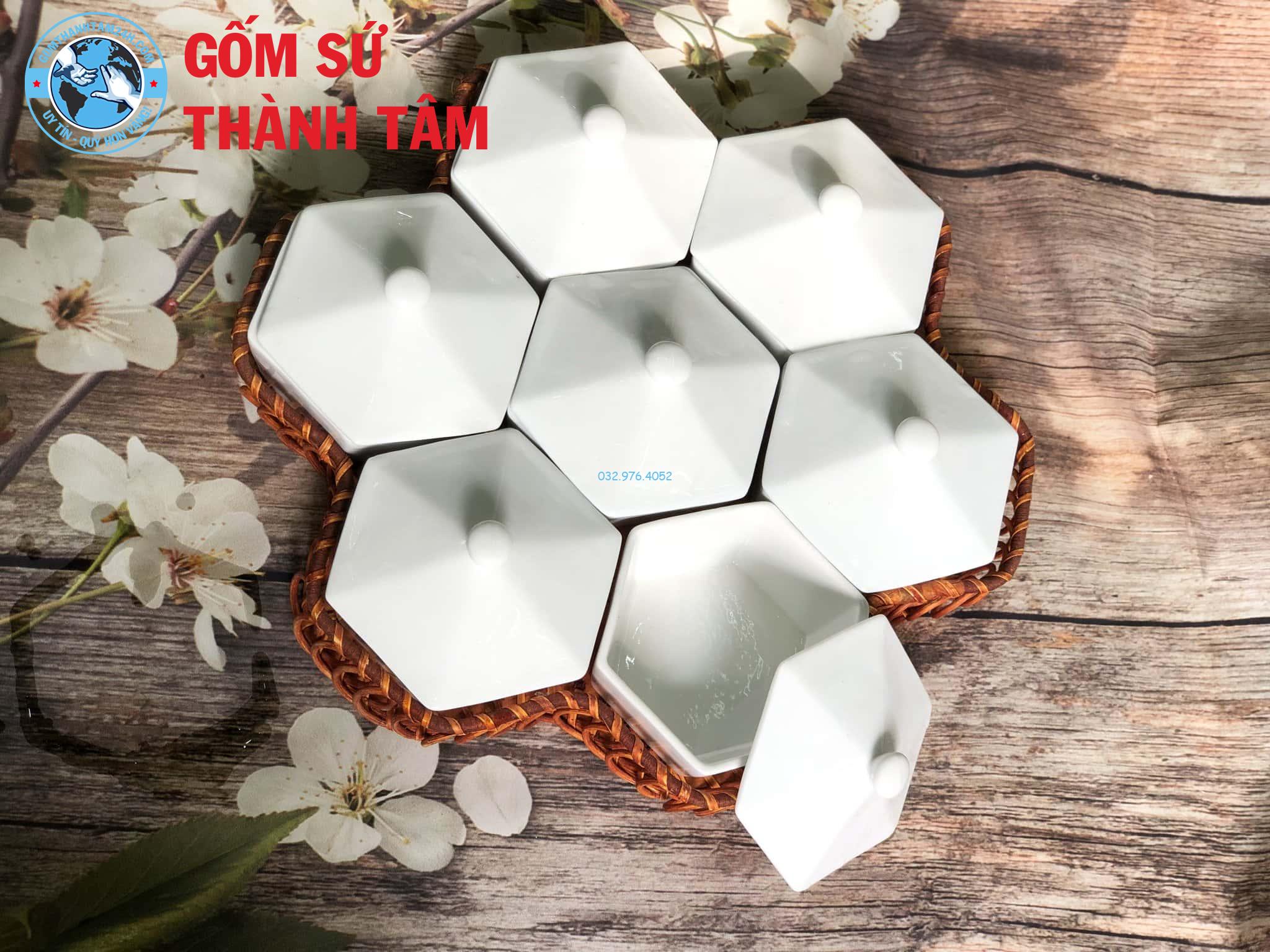 Khay đựng cơm khay vuông tổ ong