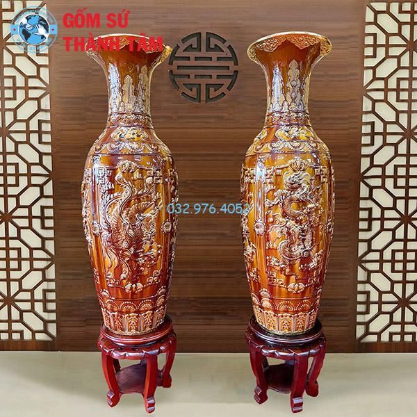 Lục Bình Mạ Vàng Hoàng Thổ Long Ly Quy Phưghjkợng