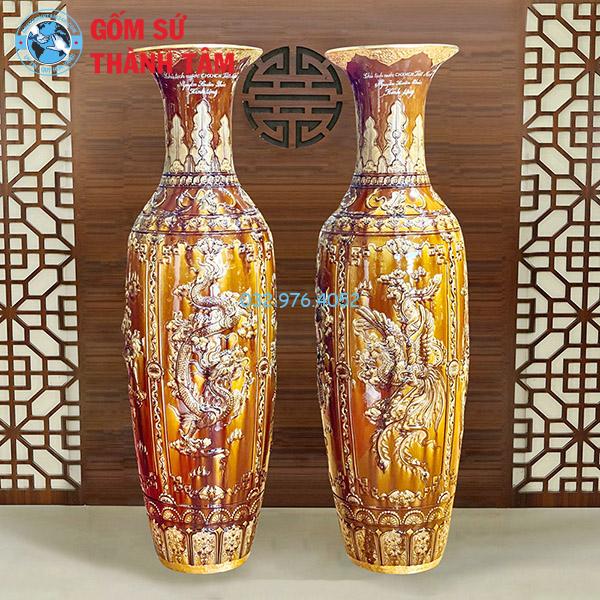 Lục Bình Mạ Vàng Hoàng Thổ Long Ly Quy Phưghjkợng
