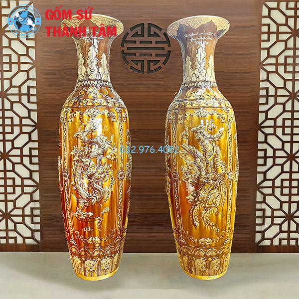 Lục Bình Mạ Vàng Hoàng Thổ Long Ly Quy Phưghjkợng