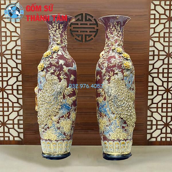 Lục Bình Mghjkạ Vàng Mận Chim Công Phú Qúy