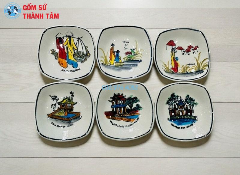 Đĩa sứ lưu niệm du lịch – Món quà gợi nhớ hành trình đẹp Đĩa sứ kết hợp yếu tố nghệ thuật đương đại là xu hướng được nhiều người lựa chọn