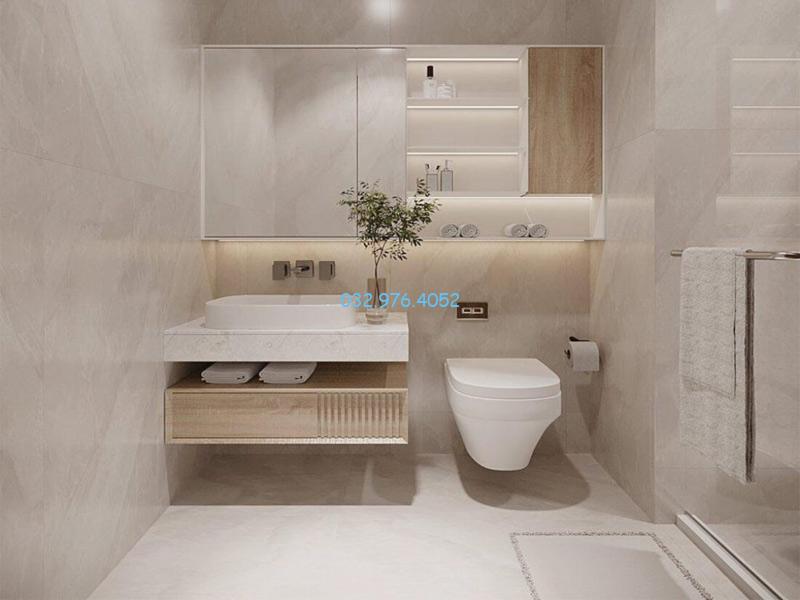 Nhà vệ sinh nhỏ mà đẹp 